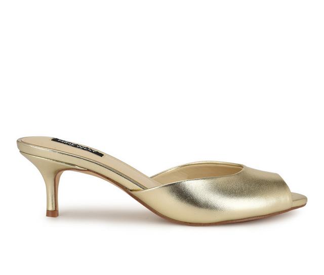Women's Nine West Luvlie Dress Sandals in Gold color
