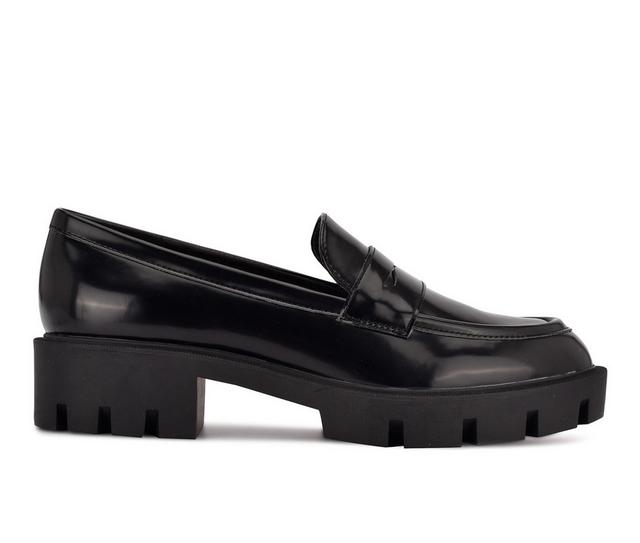 Women's Nine West Maibel Loafers in Black color