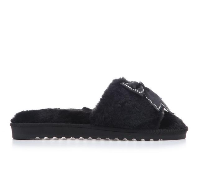 Juicy Women's Honora Slide Slippers in BLACK B color