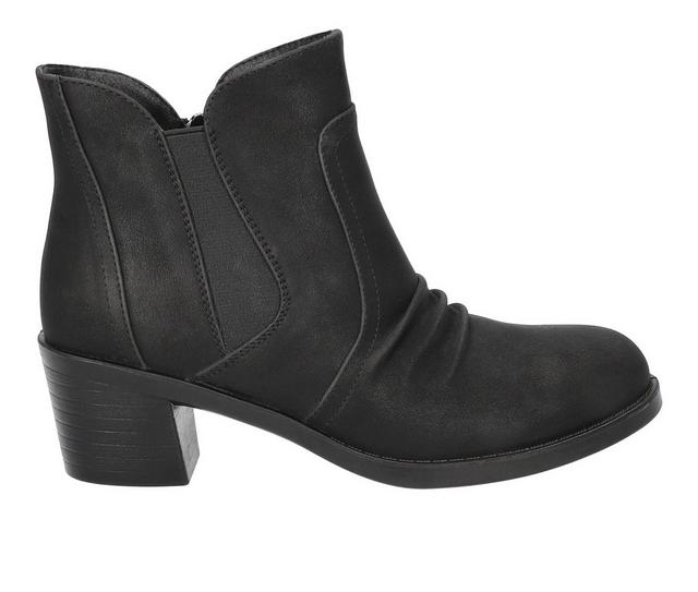Women's Easy Street Berwick Booties in Black Matte color