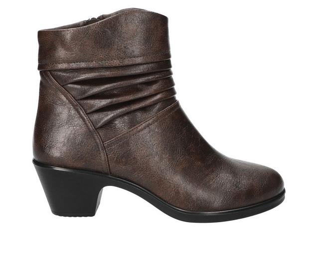 Women's Easy Street Bess Booties in Brown color