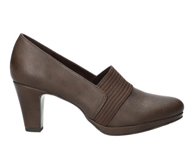 Women's Easy Street Donya Pumps in Brown color
