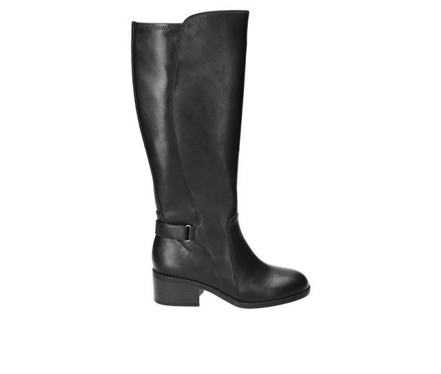 Women's Easy Street Hartley Knee High Boots in Black Stretch color