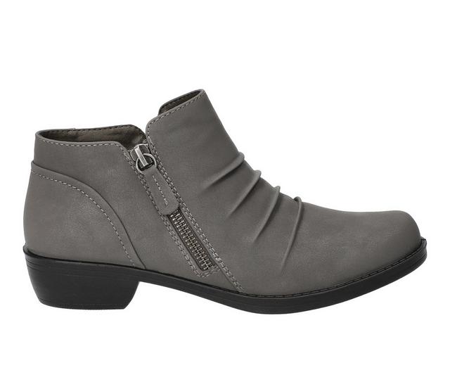 Women's Easy Street Jacoba Ankle Boots in Grey Matte color