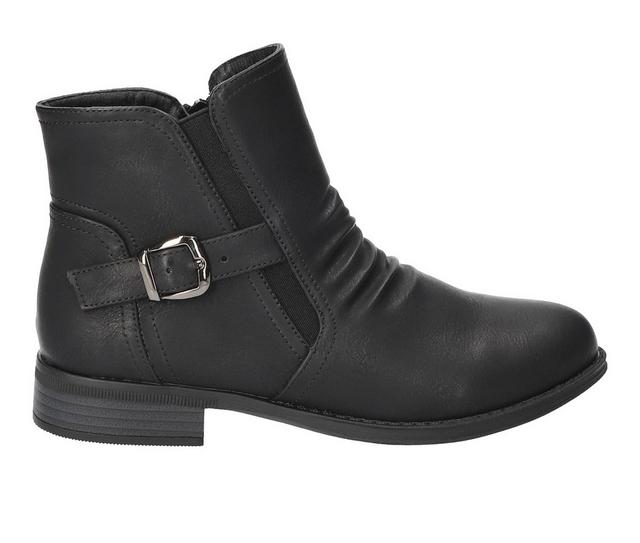 Women's Easy Street Junction Booties in Black Smooth color