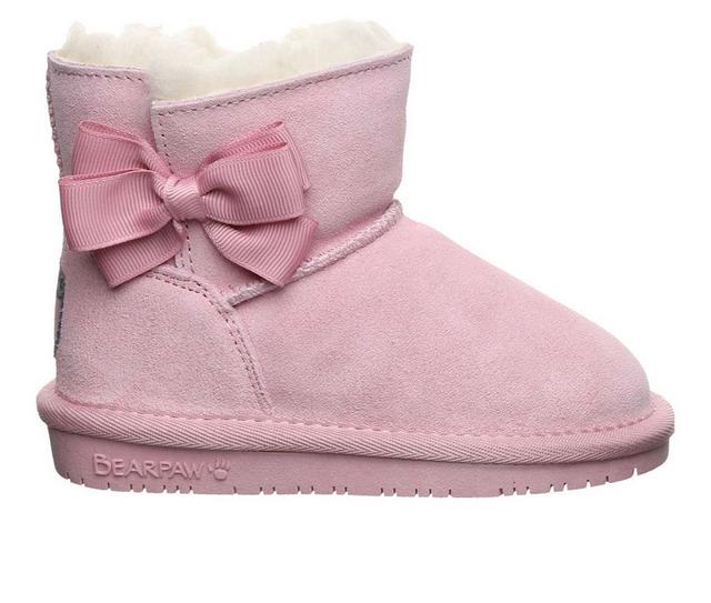 Girls' Bearpaw Toddler & Little Kid Saige Boots in Pink Lemonade color