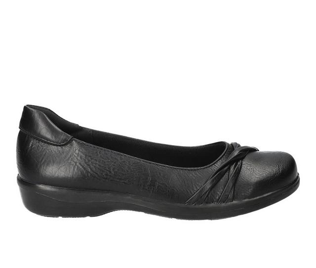 Women's Easy Street Paulie Flats in Black color