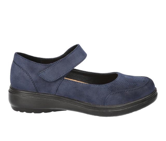Women's Easy Street Slater Mary Janes in Navy color