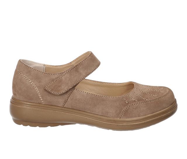 Women's Easy Street Slater Mary Janes in Taupe color
