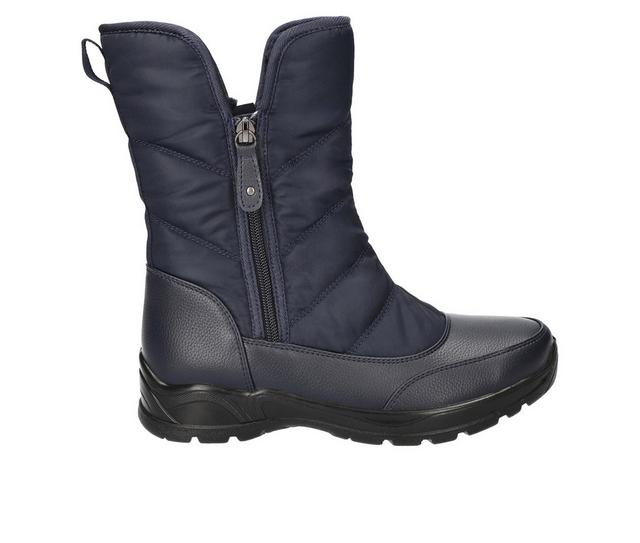 Women's Easy Street Snowfall Winter Boots in Navy color