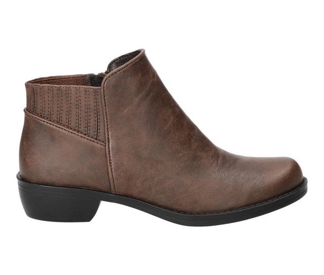 Women's Easy Street Solstice Booties in Brown color