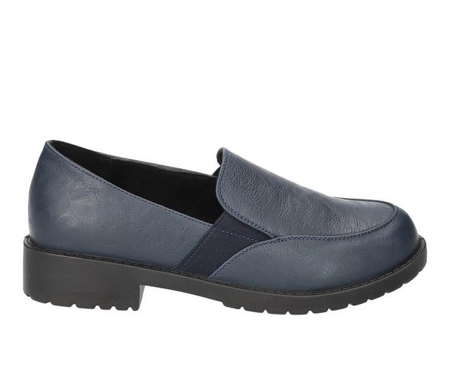 Women's Easy Street Vanessa Loafers in Navy color