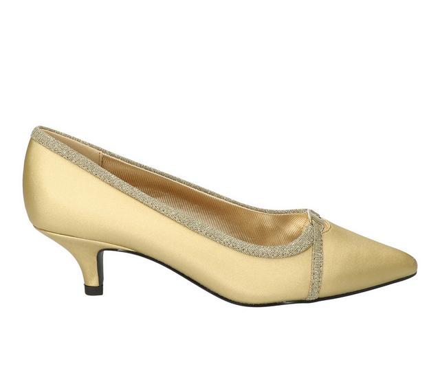 Easy Street Zayn Pumps in Gold Satin color
