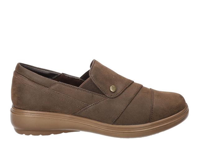 Women's Easy Street Zilla Slip-on Shoes in Brown Matte color