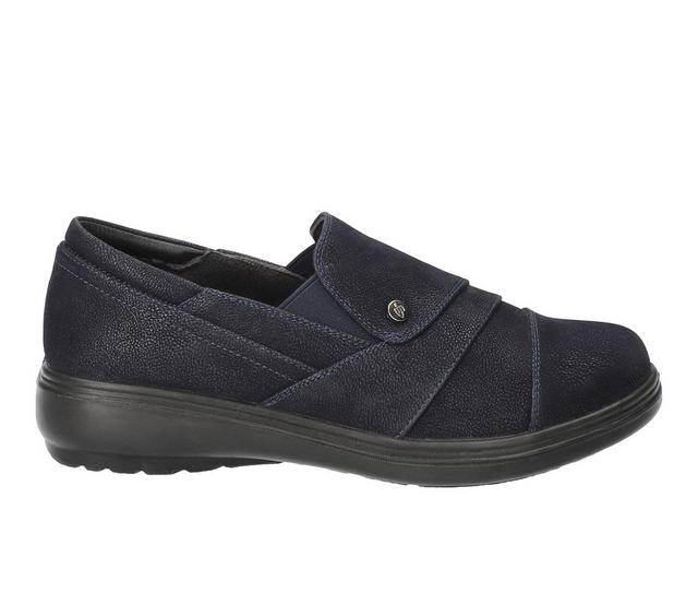 Women's Easy Street Zilla Slip-on Shoes in Navy Matte color
