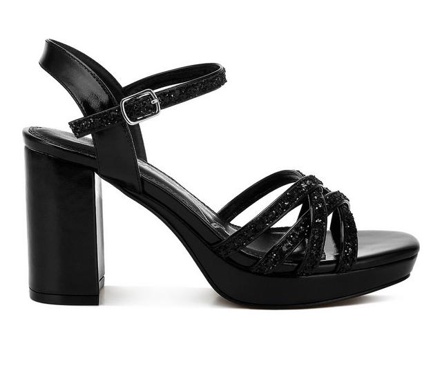 Women's London Rag Sparks Fly Dress Sandals in Black color
