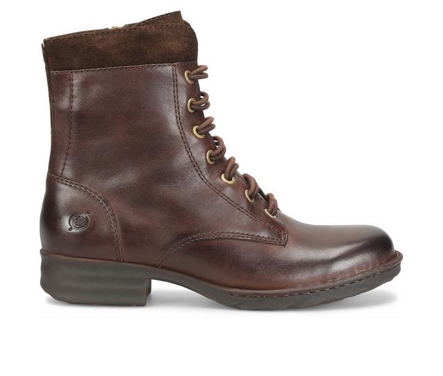 Women's Born Mckenna Booties in Dark Brown color