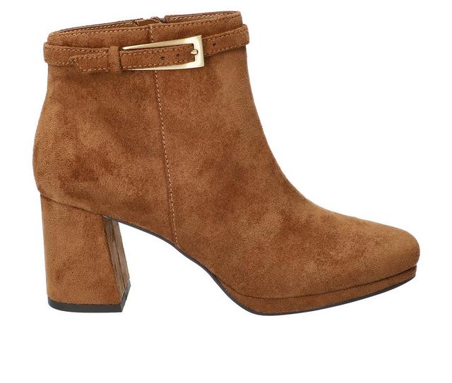 Bella Vita Hudson Booties in Cognac Suede color