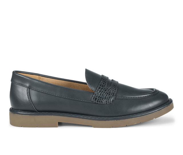 Women's Baretraps Calli Loafers in Navy Croco color