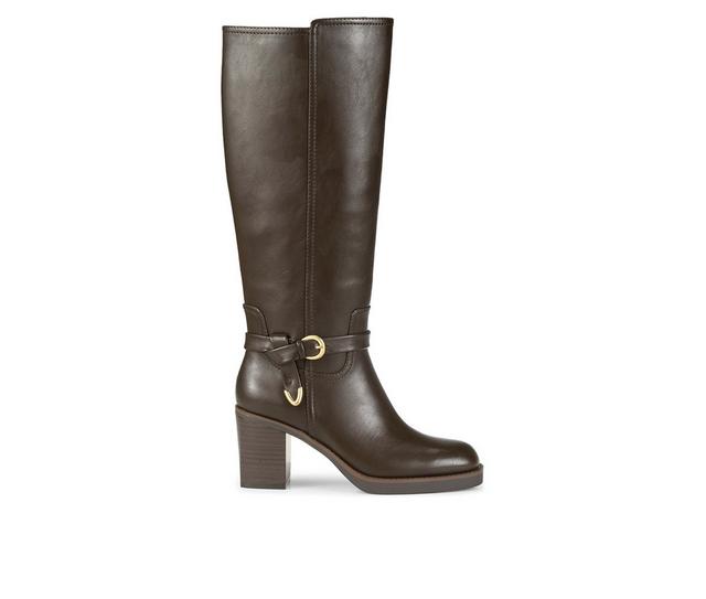 Women's Baretraps Glenette Knee High Boots in Dark Brown color