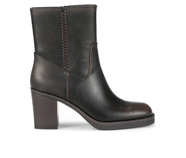 Women's Baretraps Gwendy Block Heel Booties in Hazelnut color