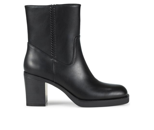 Women's Baretraps Gwendy Block Heel Booties in Black color