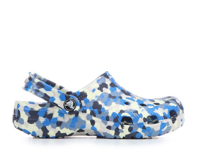 Kids' Crocs Little Kid & Big Kid Glow Confetti Clogs in Blue Multi color