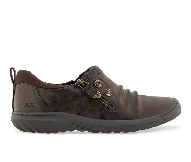 Women's JBU Romi Casual Shoes in Chocolate color