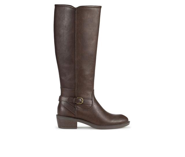 Women's Baretraps Natara Riding Boot Knee High Boots in Dark Brown color