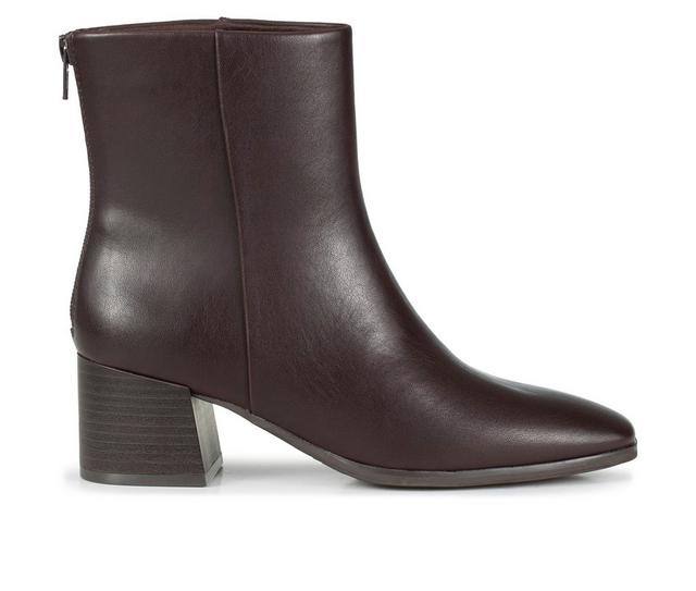 Women's Baretraps Walless Bootie Booties in Dark Brown color