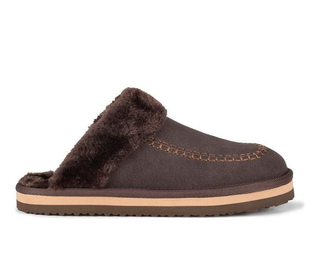 Women's Baretraps Justina Clog Slipper Slippers in Dark Brown color