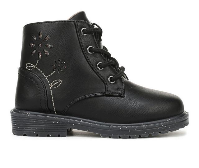 Girls' Blowfish Malibu Toddler & Little Kid Rena-Ti Boots in Black/Gltr color