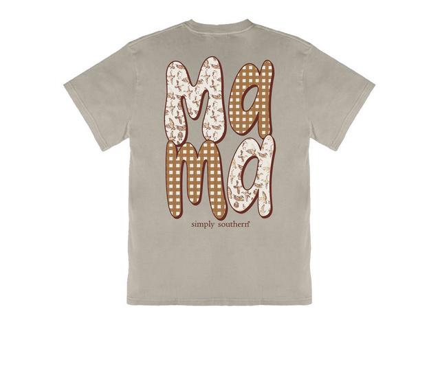 Simply Southern Women’s Mama Duck Mineral Wash T-Shirt in Birch color