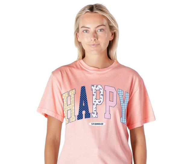 Simply Southern S4G-HAPPY in LIGHT PEACH color