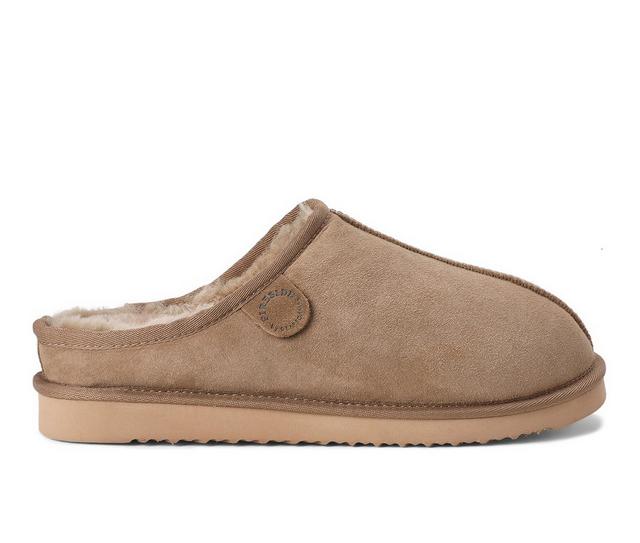 FireSide Grafton Genuine Shearling Clog Slippers in Driftwood color