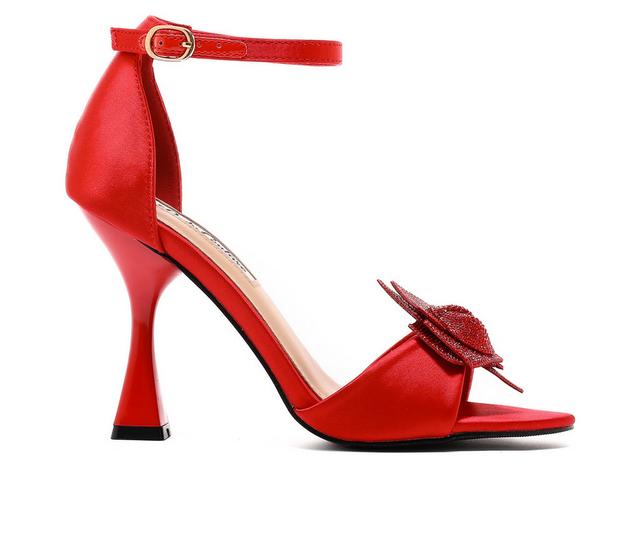 Lady Couture Cher Dress Sandals in Red color