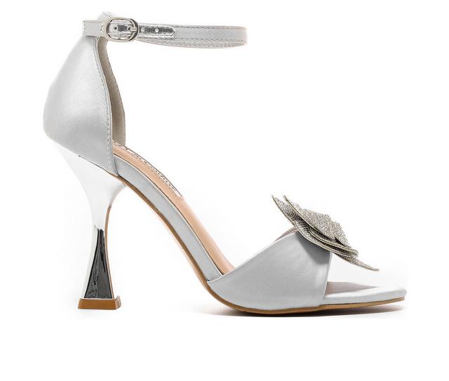 Lady Couture Cher Dress Sandals in Silver color