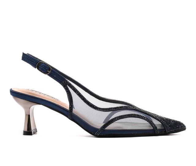 Lady Couture Fancy Pumps in Navy color