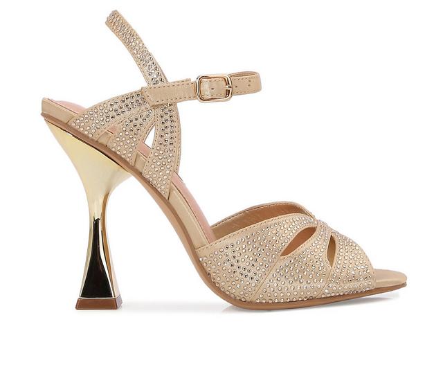 Lady Couture Trisha Dress Sandals in Gold color