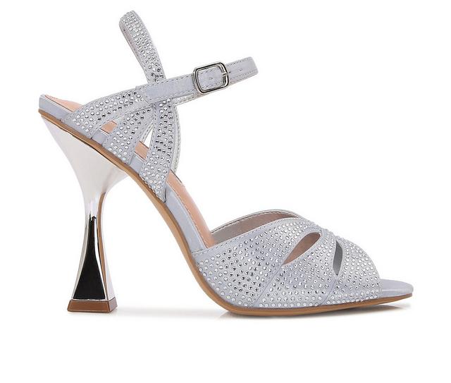 Lady Couture Trisha Dress Sandals in Silver color