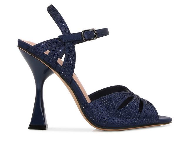 Lady Couture Trisha Dress Sandals in Navy color