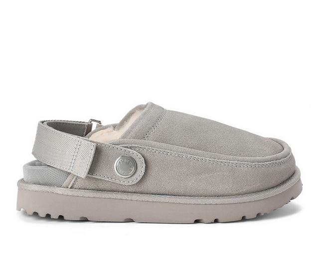 Fireside by Dearfoams Coin Convertable Mule Slippers in Smoke color
