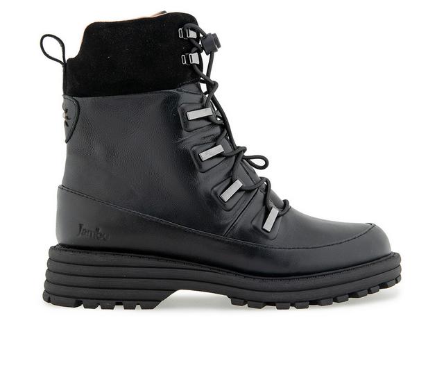 Women's Jambu Indy Water Resistant Combat and Lace-up Boots in Black color