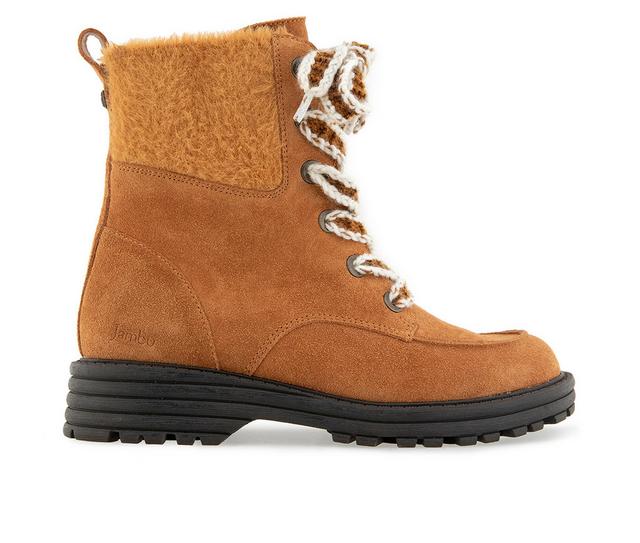 Women's Jambu Iris Water Resistant Lace-up Boots in Tan color