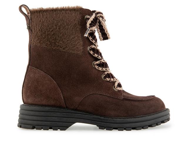 Women's Jambu Iris Water Resistant Lace-up Boots in Chocolate color