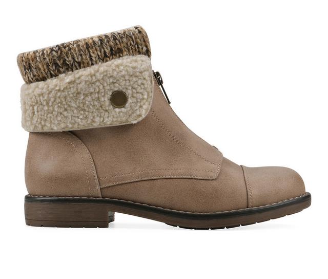 Women's Cliffs by White Mountain Duette 2 Booties in Natural color