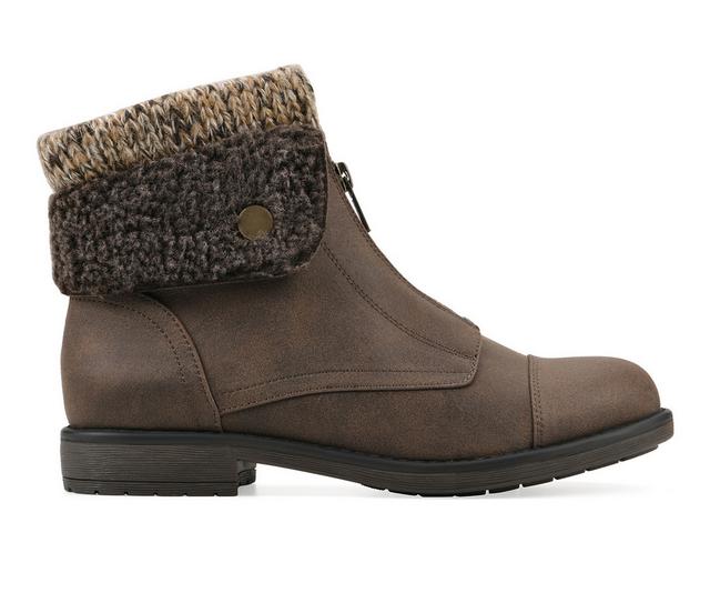 Women's Cliffs by White Mountain Duette 2 Booties in Brown color