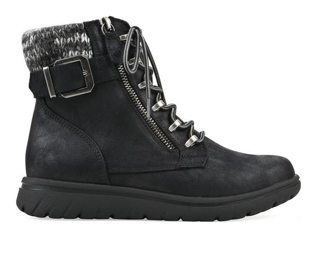 Women's Cliffs by White Mountain Hearten 2 Booties in bLACK color