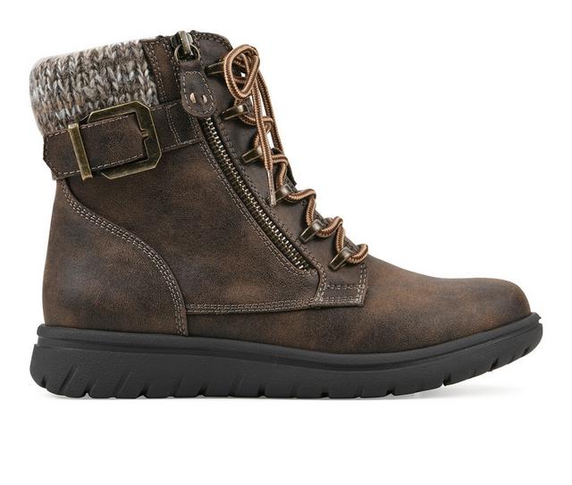Women's Cliffs by White Mountain Hearten 2 Booties in Brown Wide color