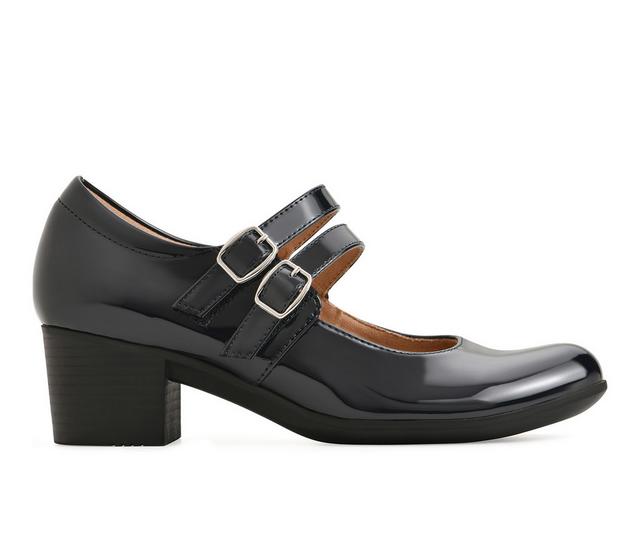 Women's Cliffs by White Mountain Tristin Mary Jane Pumps in Navy color